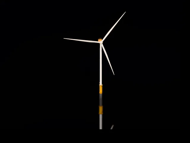 Enerji için interaktif 3D rüzgâr türbini